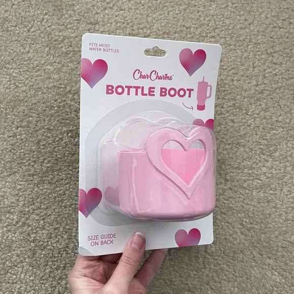 CharCharms Valentine’s Day Pink Heart Bottle Boot - Picture 6 of 15